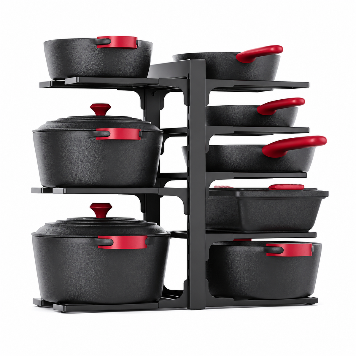 8-Tier Heavy Duty Pots and Pans Organizer
