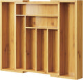 Bamboo Expandable Silverware Drawer Organizer