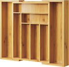Bamboo Expandable Silverware Drawer Organizer