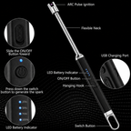 Electric Rechargeable Windproof Candle Lighter