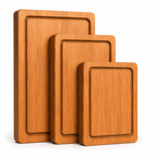 3-Piece Crack-Resistant Wood Cutting Boards
