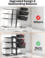 8-Tier Heavy Duty Pots and Pans Organizer