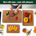 3-Piece Crack-Resistant Wood Cutting Boards
