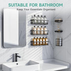6-Pack Bathroom Organizers and Storage Shelves
