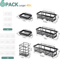 6-Pack Bathroom Organizers and Storage Shelves