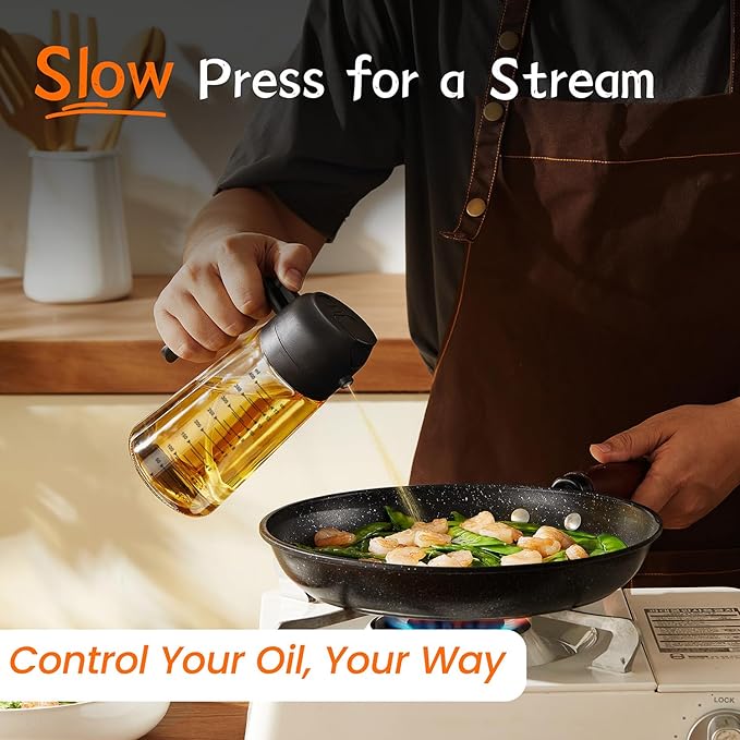 2 in 1 Olive Oil Sprayer for Cooking