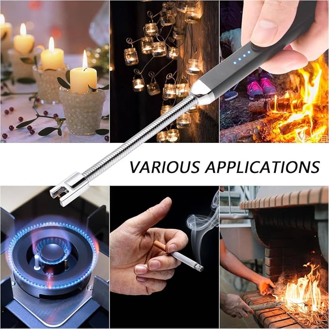 Electric Rechargeable Windproof Candle Lighter