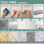 6-Pack Bathroom Organizers and Storage Shelves