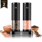 2PC Electric Salt and Pepper Grinder Set