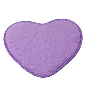 Fluffy Heart Shaped Rugs For Bathroom