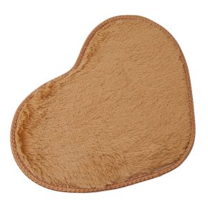 Fluffy Heart Shaped Rugs For Bathroom