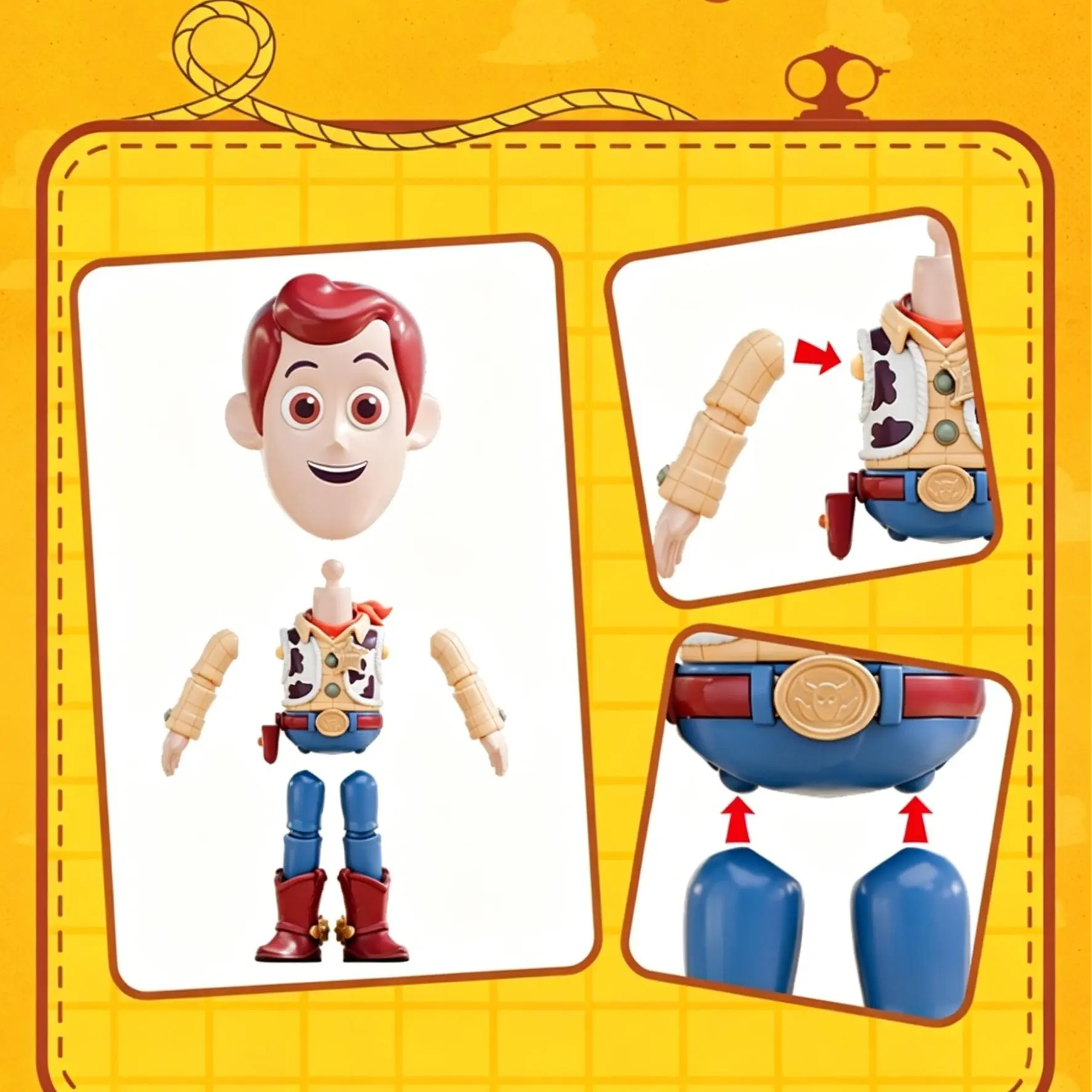 MINISO Toy Story Poseable Figure Blind Box, Random Buildable Character Toy, Cute Desk Decor, Mystery Gift for Kids & Collectors - Image 3