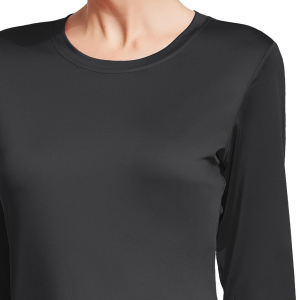 Long Sleeve Workout Tops for Women Running Shirts Quick Dry Athletic | Lightweight 4-Way Stretch, Outdoor Activewear, Moisture Wicking Breathable, Reflective Logo, Flatlock Seams, Tag-Free