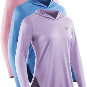 Women'S Sun Protection Running Shirts Workout Athletic Shirts with Hoods