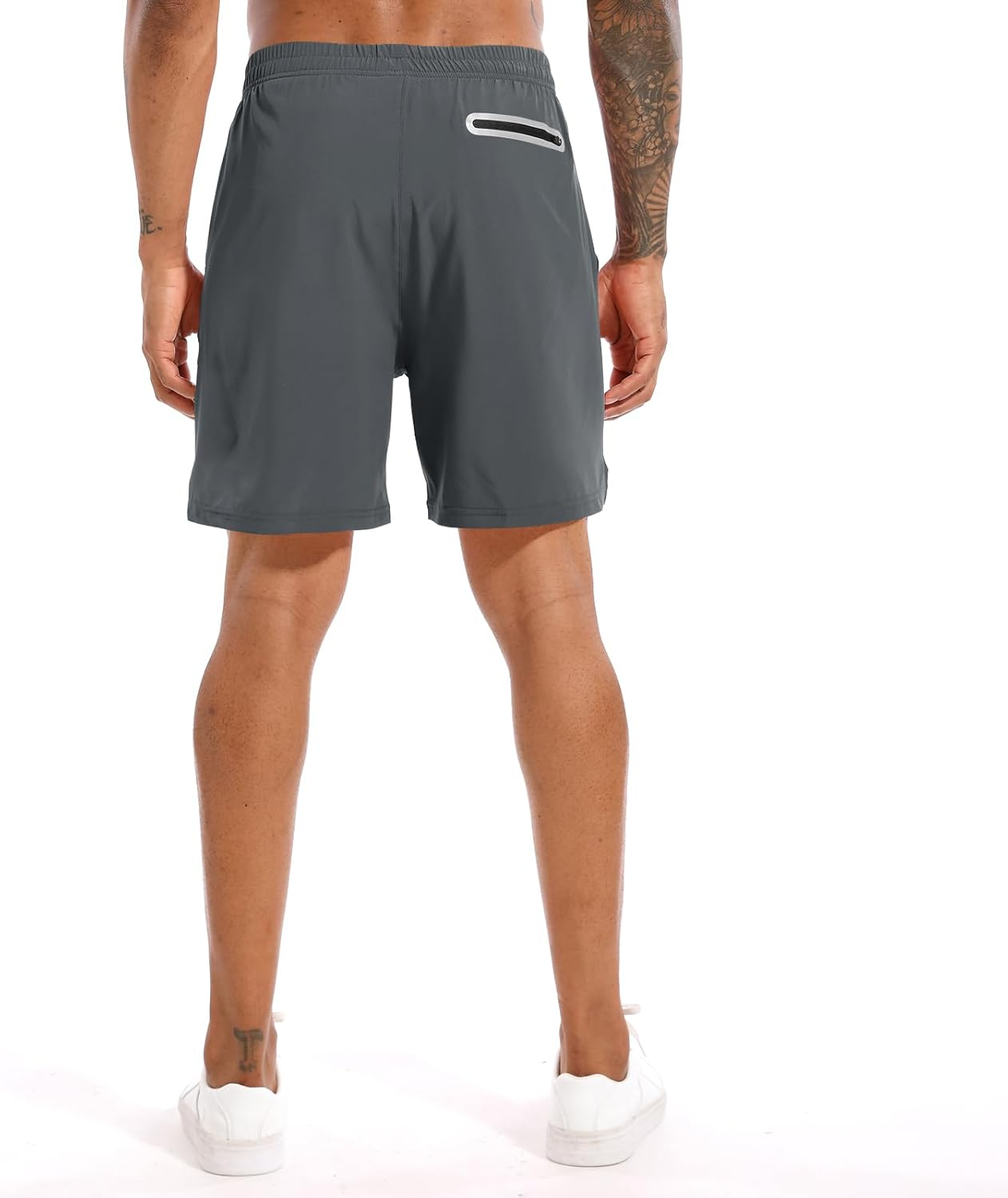 Men'S 2 in 1 Running Shorts 5 in or 7 in Quick Dry Gym Athletic Workout Shorts for Men with Phone Pockets - Image 3