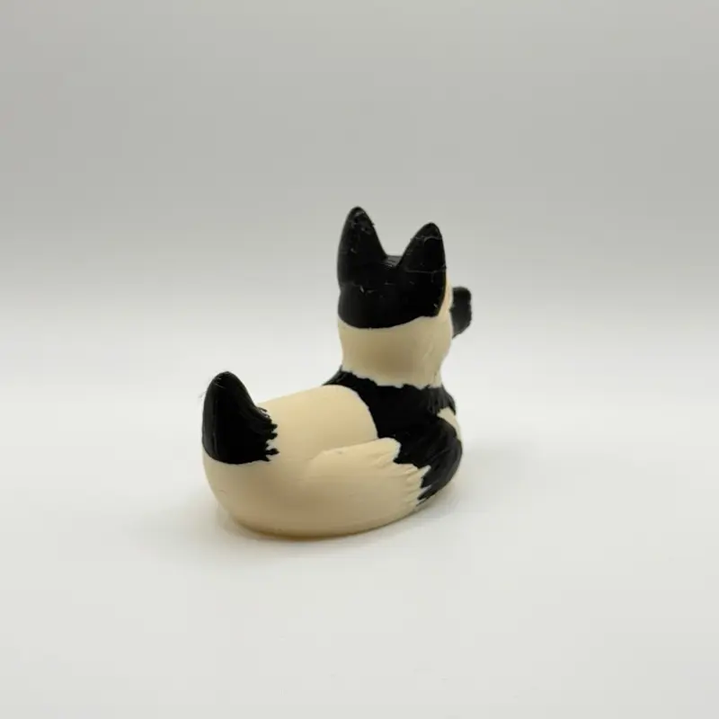 German Shepherd Dog Duck 3D Printed Shepherd Duck Figurine Cute Animal Mashup Gift Dog Lover Decor Desk Ornament 2.5" X 2.5" X 2.5" Matte Textured PLA Plastic Collectible - Image 4